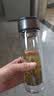 【京东物流配送】高硼硅双层玻璃杯大容量泡茶杯水杯子茶水分离杯 【双层加厚】茶杯350ml1只 实拍图