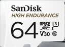 Sandisk闪迪64GB TF（MicroSD）4K内存卡 行车记录仪 监控摄像头专用 循环录制5,000小时 高耐用存储卡 实拍图