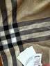 博柏利（BURBERRY）【礼物】围巾男女 格纹轻盈丝毛混纺围巾 典藏米色 实拍图