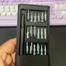 手工工具套装实验DIY多功能精密32合一24合一皮包款12合一螺丝刀起子手机电脑笔记本维修 工具盒25合一（塑料杆）颜色随机 实拍图