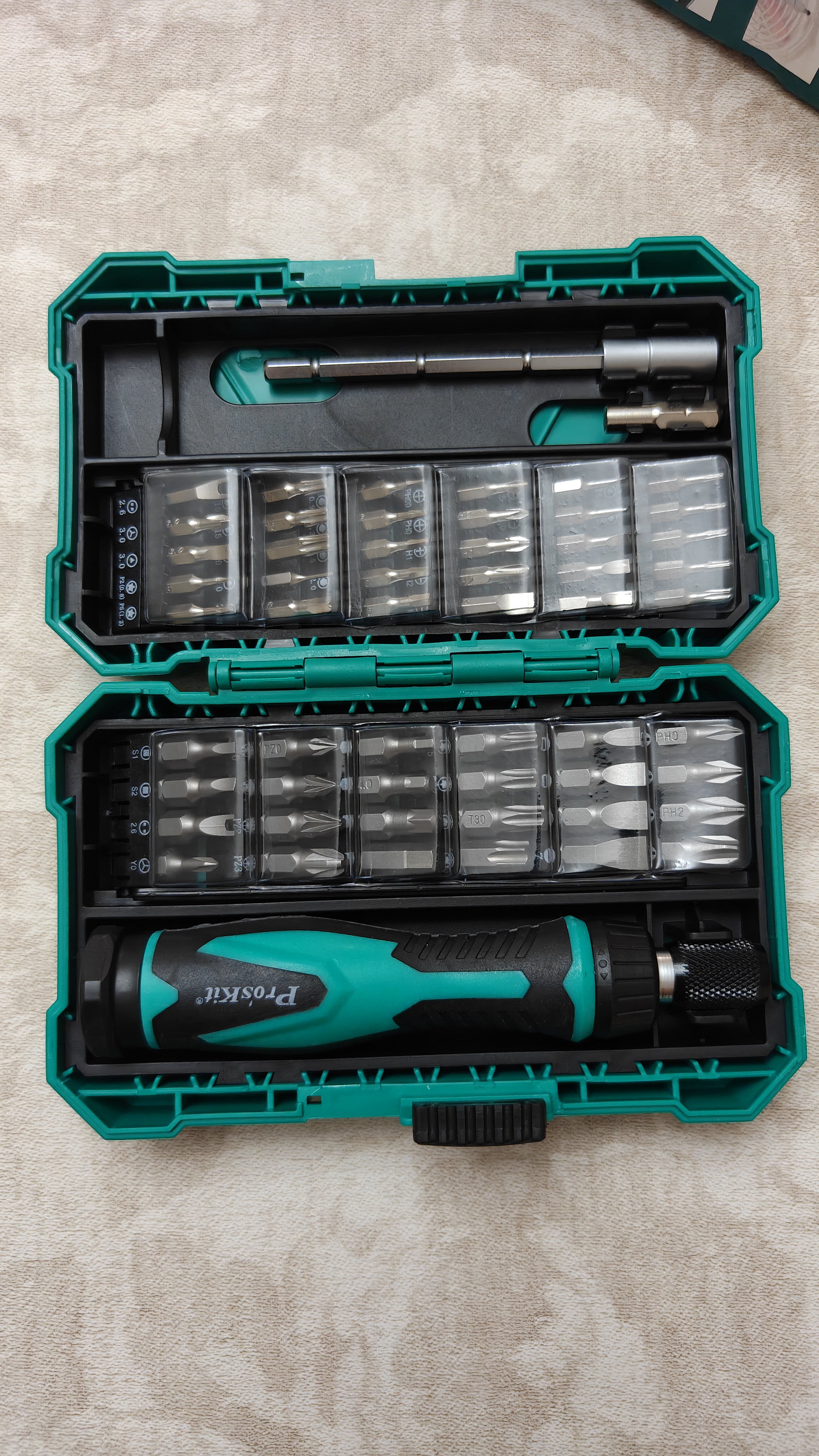 宝工（Pro'sKit）螺丝刀套装家用多功能螺丝批组套57合1工具DIY维修拆机SD-9857M   实拍图