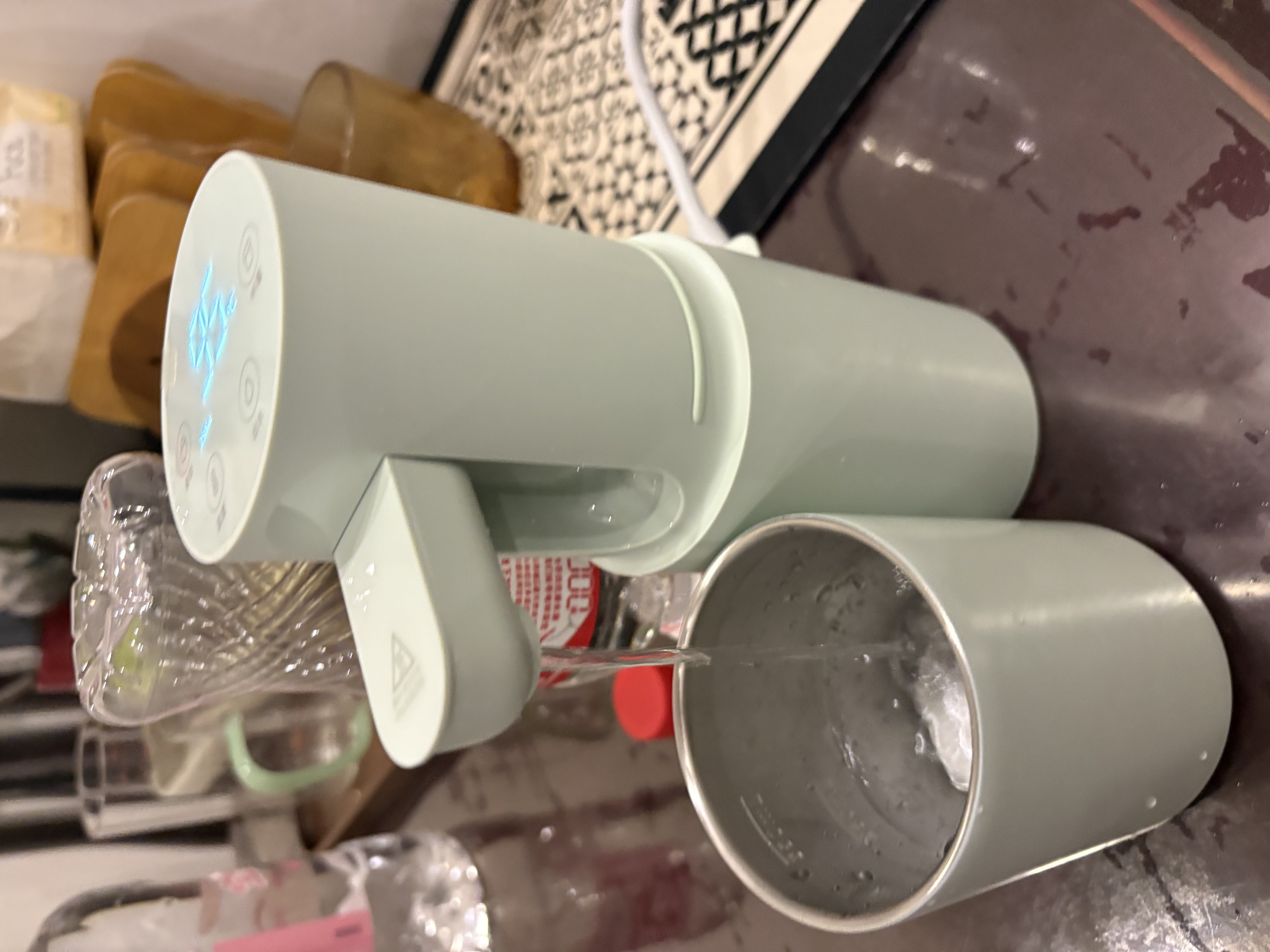 米家小米【教师节礼物】即热式饮水机便携式保温杯烧水壶冲奶泡奶出差旅行电热水壶绿MJBXJRYSJ01 实拍图