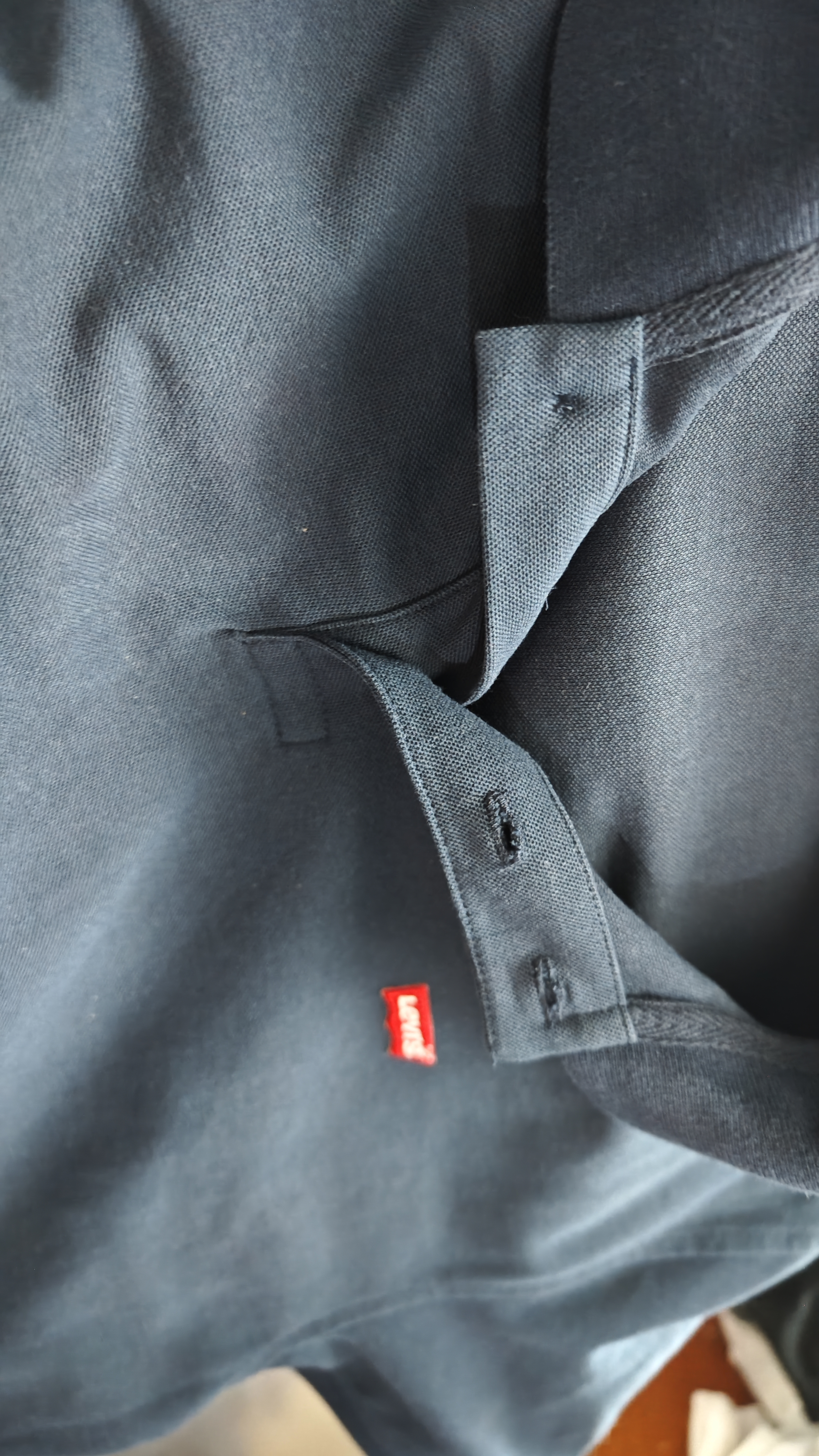Levi's李维斯冰酷系列男士凉感美式复古经典时尚休闲简约短袖Polo衫 藏青色 004KC-0002 XL 实拍图