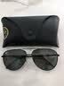 雷朋（RayBan）墨镜飞行员形金属太阳镜男女款偏光渐变户外眼镜0RB3712D 002/87 黑色镜框深灰色镜片 62 实拍图