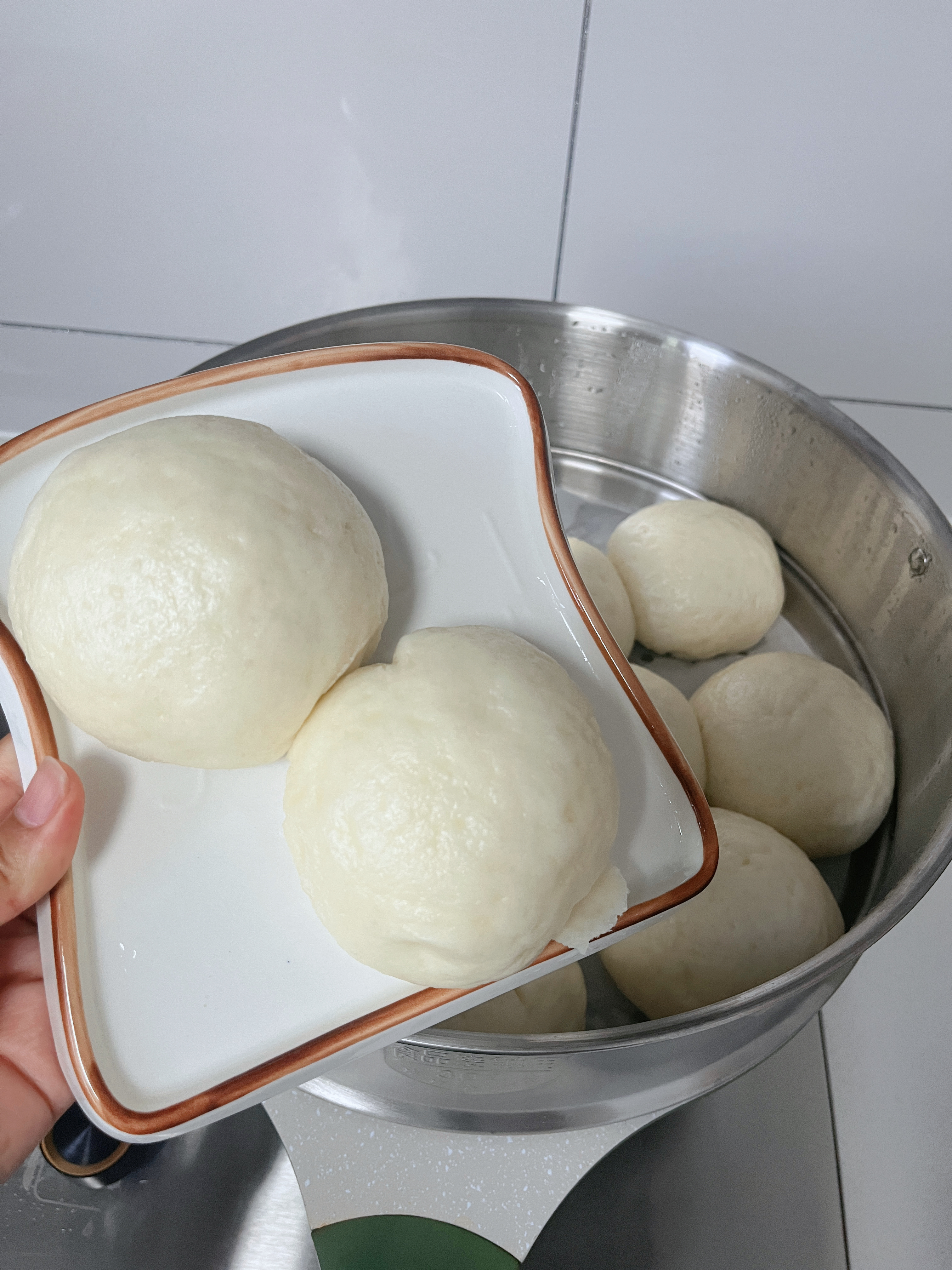 双枪蒸笼加高 蒸格304不锈钢蒸架蒸屉食品级蒸盘家用蒸锅隔层篦子32CM 实拍图