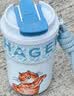 霸王茶姬（CHAGEE）保温杯316不锈钢咖啡吸管杯冰水杯子生日礼物萌宠泡泡杯田园猫 实拍图