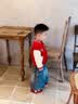 迷你巴拉（minibala）【学院风棒球服】男童女童宝宝萌趣绣花亲肤高弹宽松夹克外套秋季 米白10302 100 实拍图
