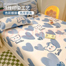 雅鹿纯棉床笠单件春秋夏季加高床罩保护套1.5m防滑床垫套全棉床上用品 波波熊LT【100%全棉】 1.2x2m单床笠【适用5-25cm床垫】 实拍图