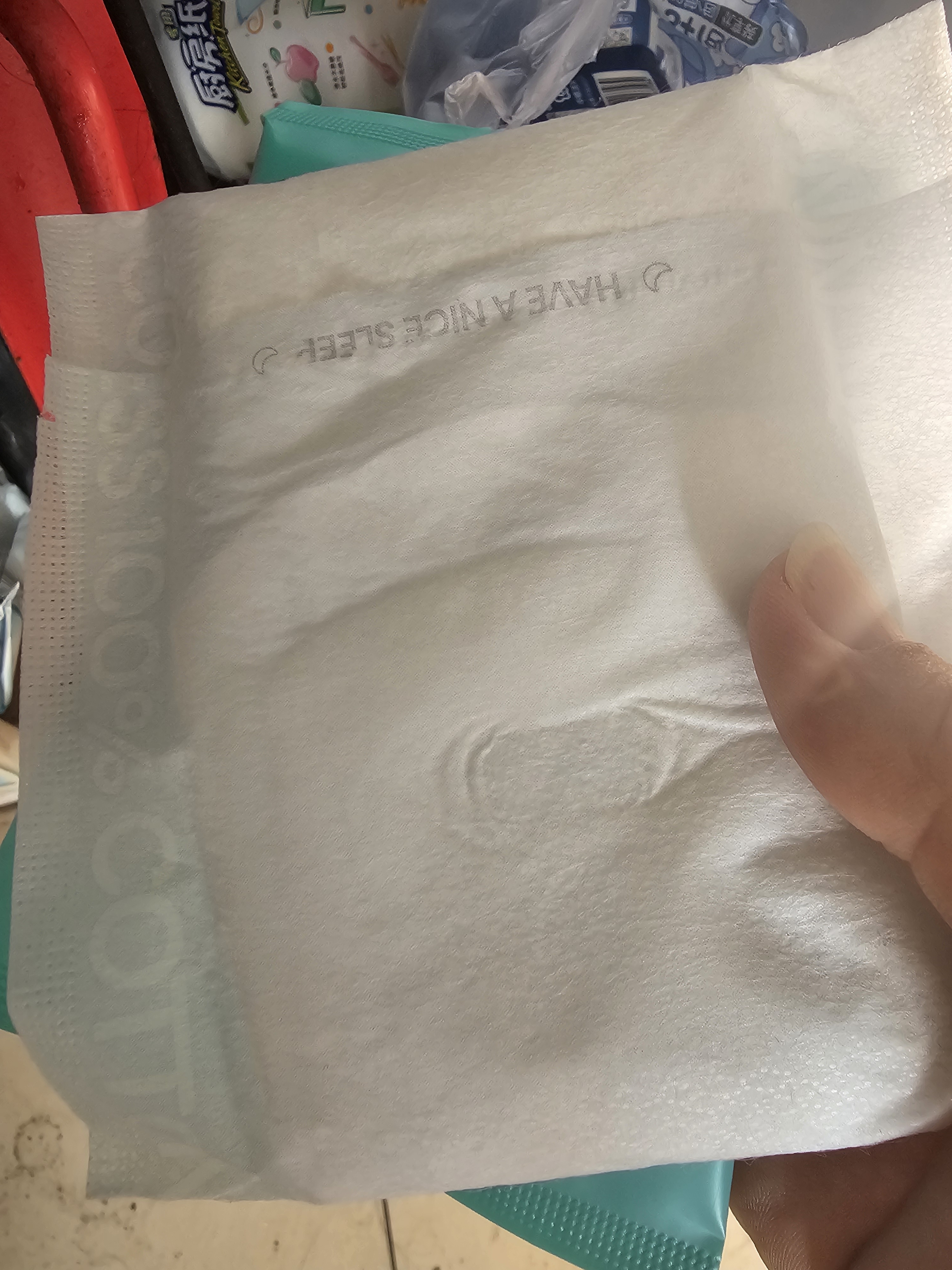 全棉时代棉纱夜用卫生巾3包12片（360mm*12p） 实拍图
