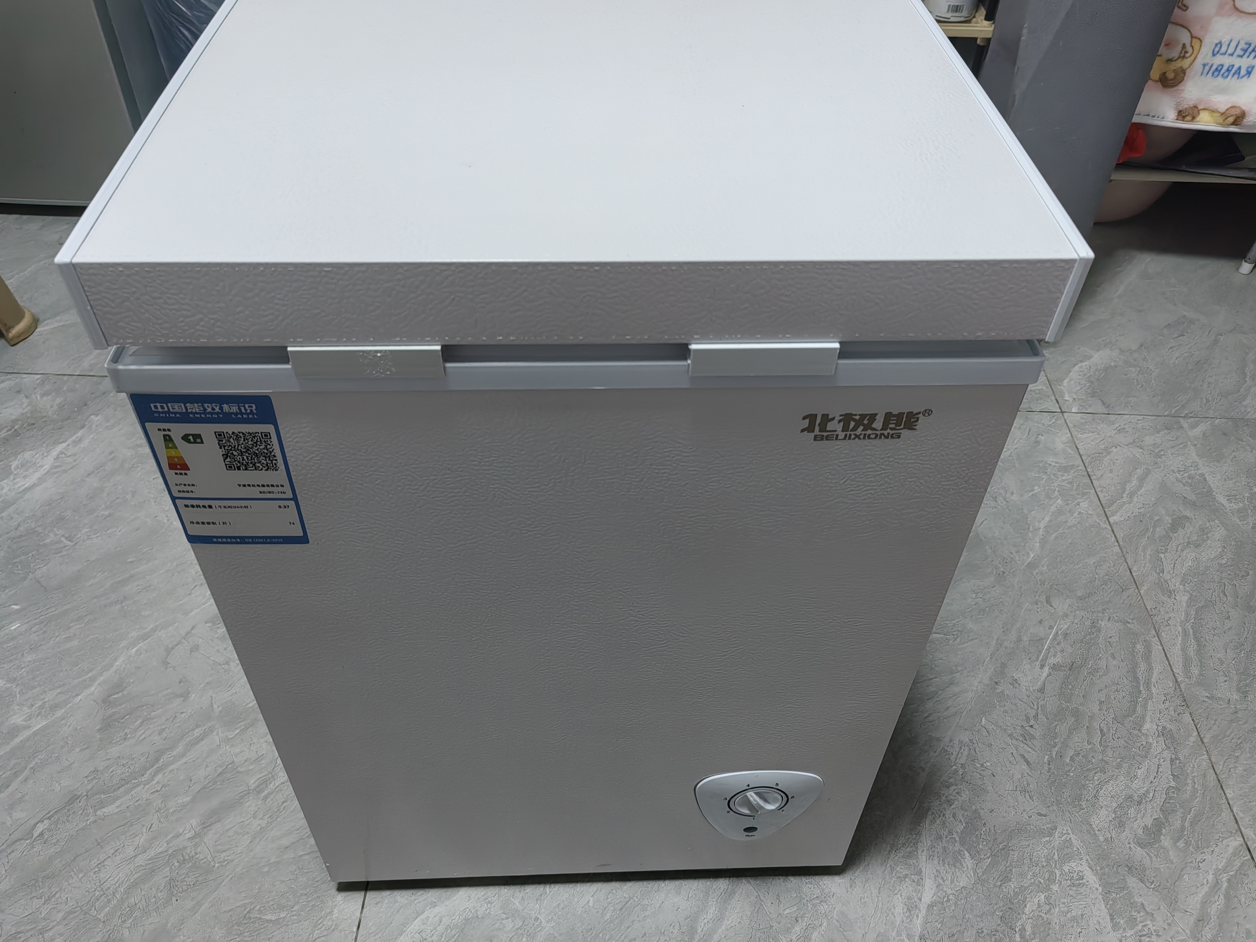 北极熊（BEIJIXIONG）冰柜家用冷柜小型一级能效全冷冻冷藏两用卧式储奶母乳速冻保鲜节能省电100升/200升/300升 单门单温74L【一级能效 全国联保】 74L 实拍图