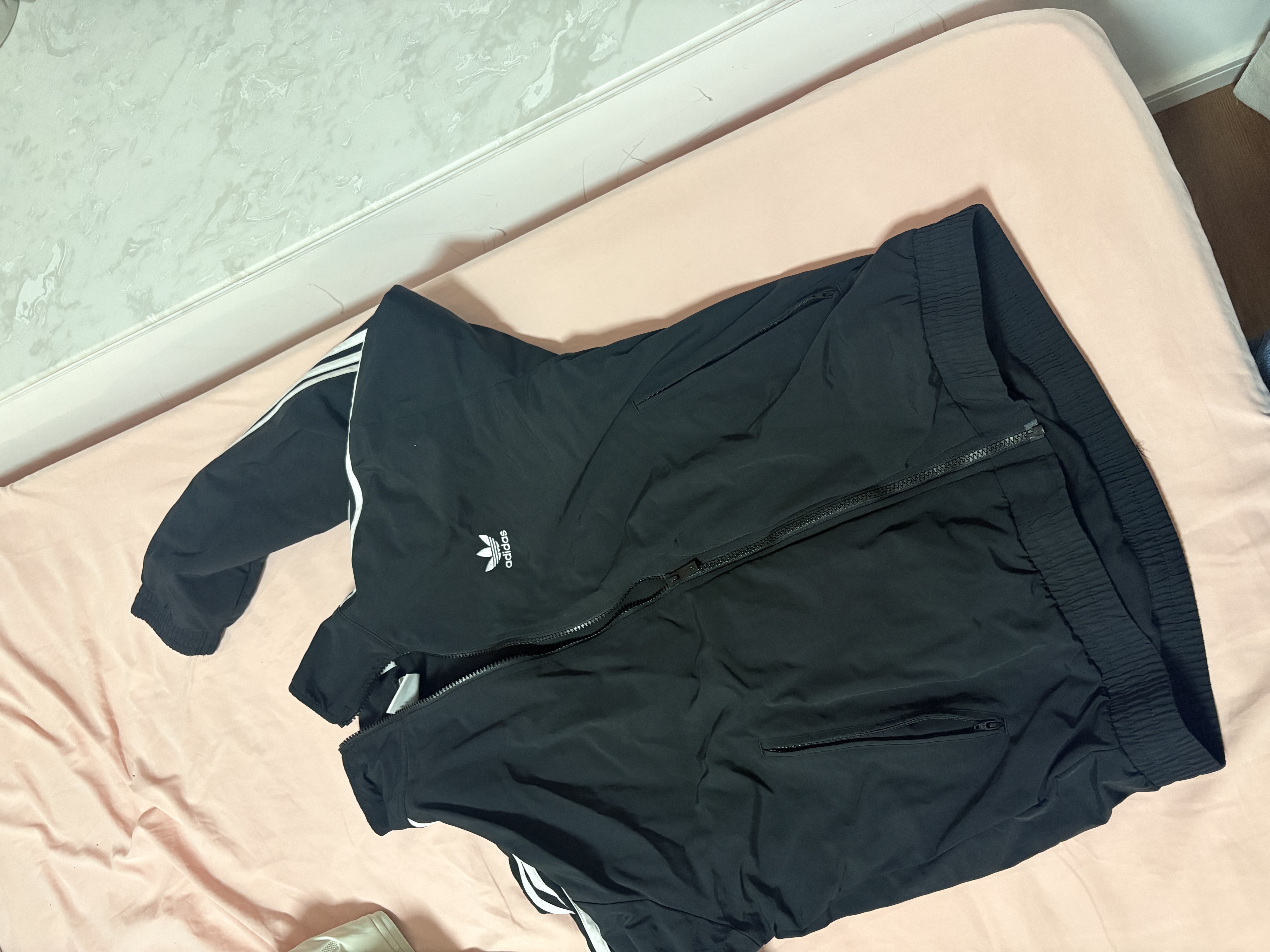 阿迪达斯（adidas）三叶草   男子 WOVEN FBIRD TT 梭织外套 KB2466 黑色 M 实拍图