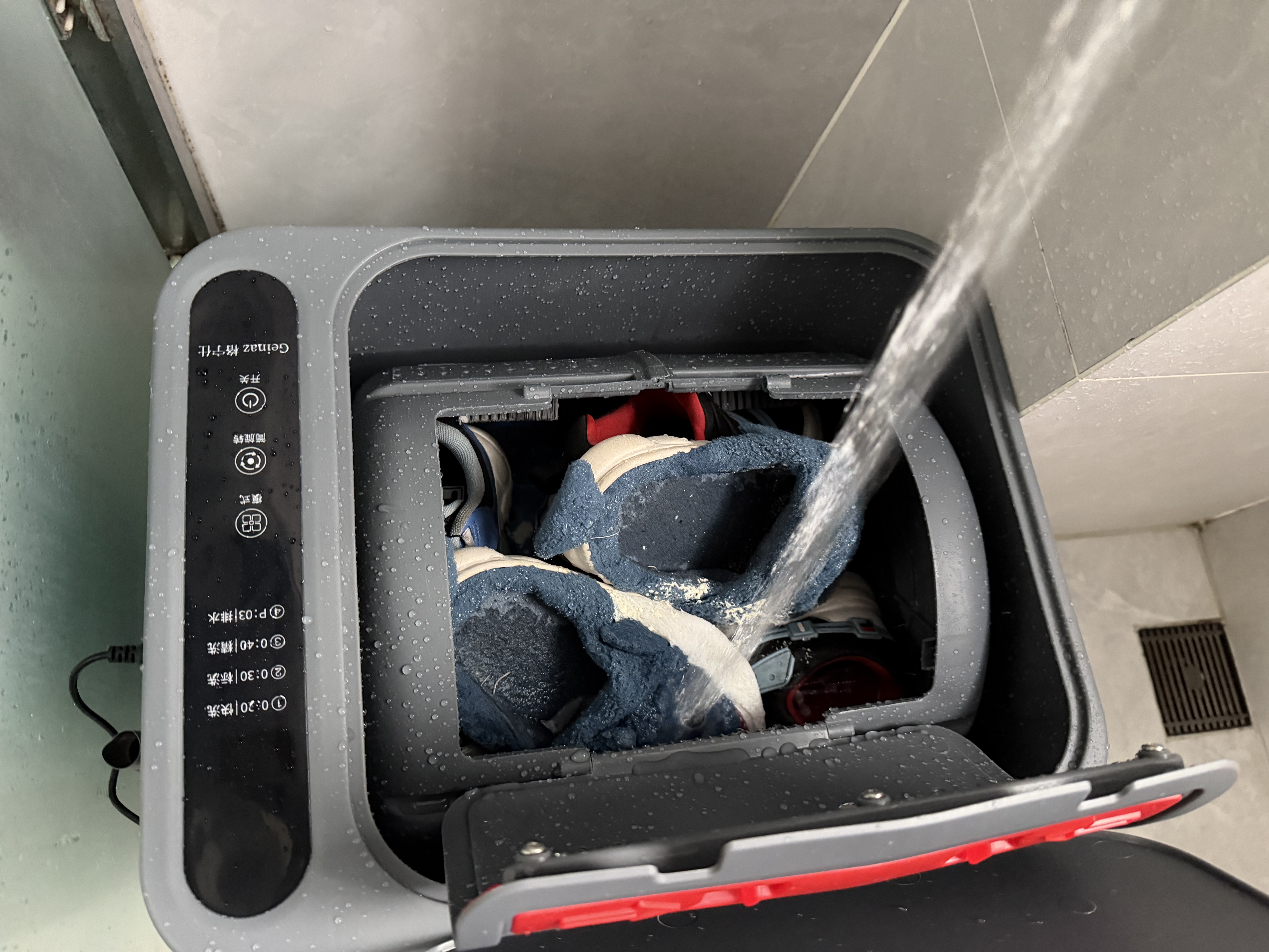格宁仕自动洗鞋机迷你家用刷鞋机滚筒式洗鞋神器小型洗袜机带蓝光抑菌全壁刷宿舍迷你洗衣机专业刷鞋神器 滚筒洗鞋机【蓝光抑菌+免拆鞋带】新一代旗舰款 实拍图