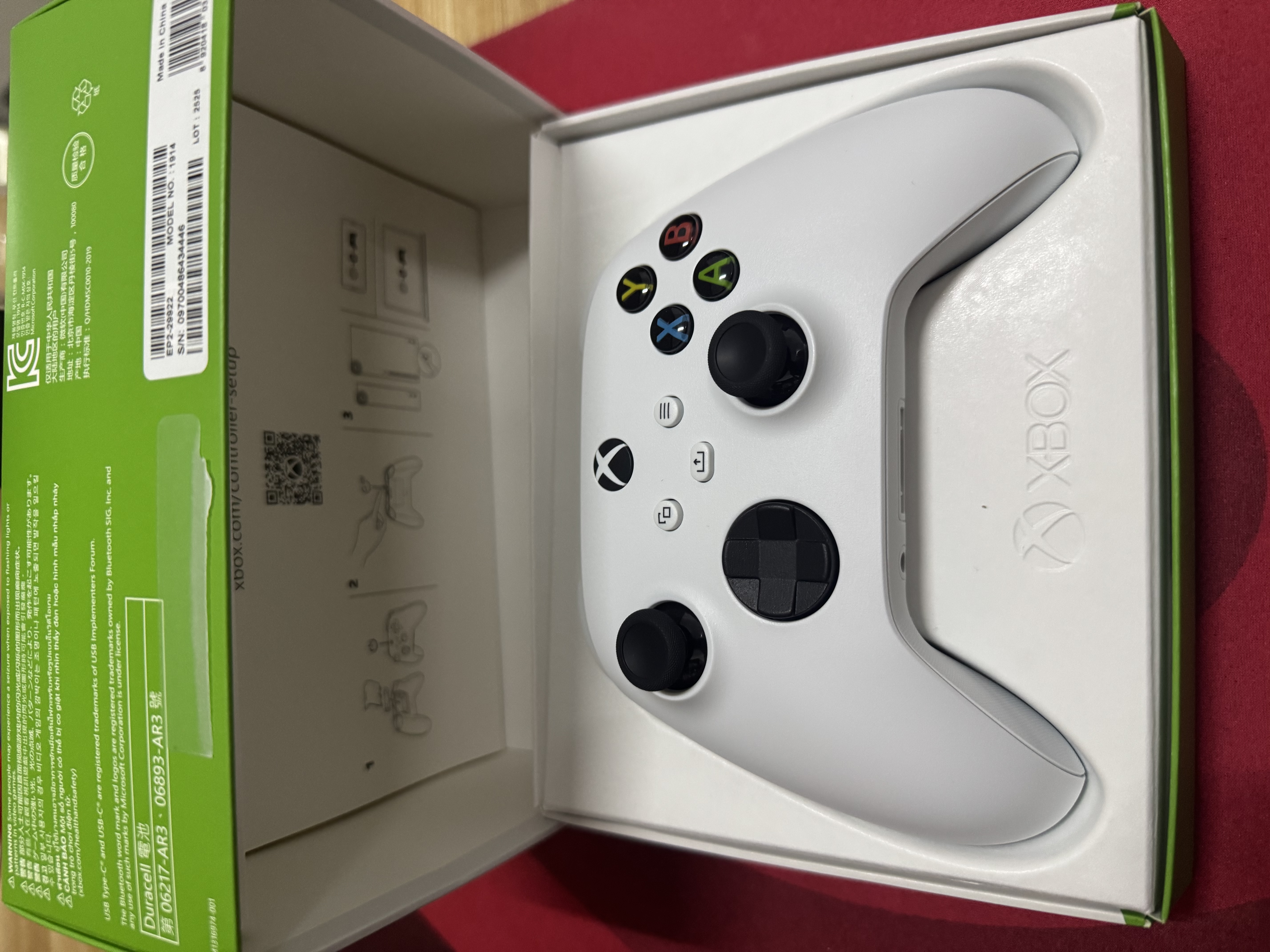 微软（Microsoft）XBOX手柄SeriesX S无线控制器蓝牙PC游戏电玩手柄兼容Steam DW12C 黑神话悟空升学礼 Series手柄 冰雪白 实拍图