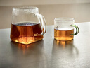 公道杯加厚玻璃耐热透明泡茶过滤功夫茶具配件茶海分茶器茶漏套装 【340ml】四方公道杯【小号】 实拍图