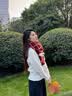 CRANTA KOMEIA围巾女秋冬季2026新款围脖女披肩加厚保暖生日礼物送女生女友 红配米 高级感送老婆女朋友实用高档 实拍图
