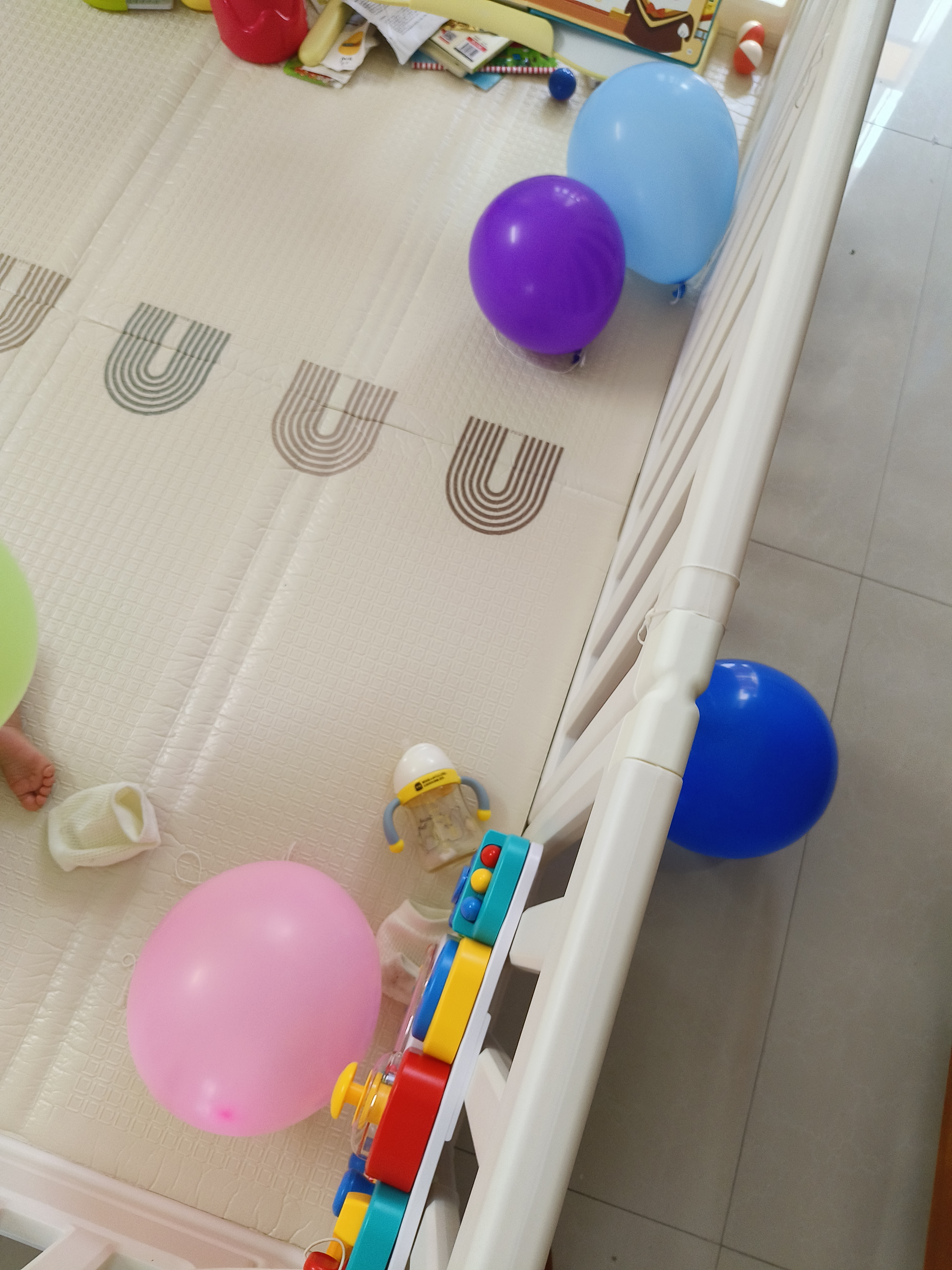 光多拉彩色气球儿童生日装饰场景布置晚会仪式训练派对气球加厚送气筒 实拍图