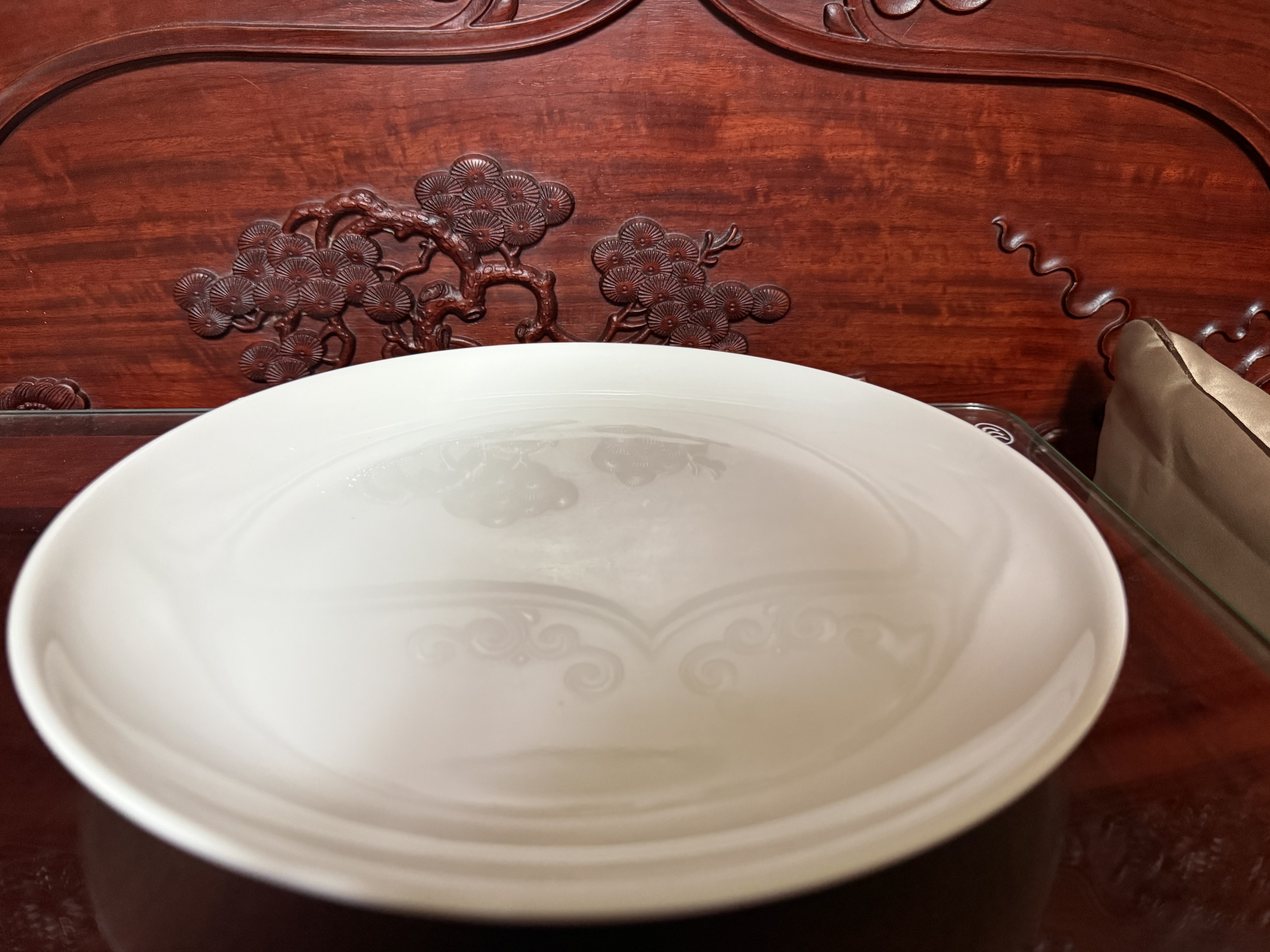 今万福 商用密胺盘子酒店餐具10英寸自助餐圆盘菜盘炒菜炒饭炒面盘子 实拍图