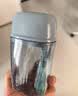米妍（meyarn）正畸护理套装漱口杯刷牙杯折叠牙刷牙膏洗漱杯便携收纳盒牙缸蓝色 实拍图