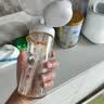 贝亲（Pigeon）自然成长翻盖直饮吸管 大童奶瓶330ml 经典款 18月+  AA278 实拍图