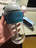 乐扣乐扣（LOCK&LOCK）咖啡杯耐热玻璃水杯子男女学生便携式双饮吸管杯随手杯500ML绿色 实拍图