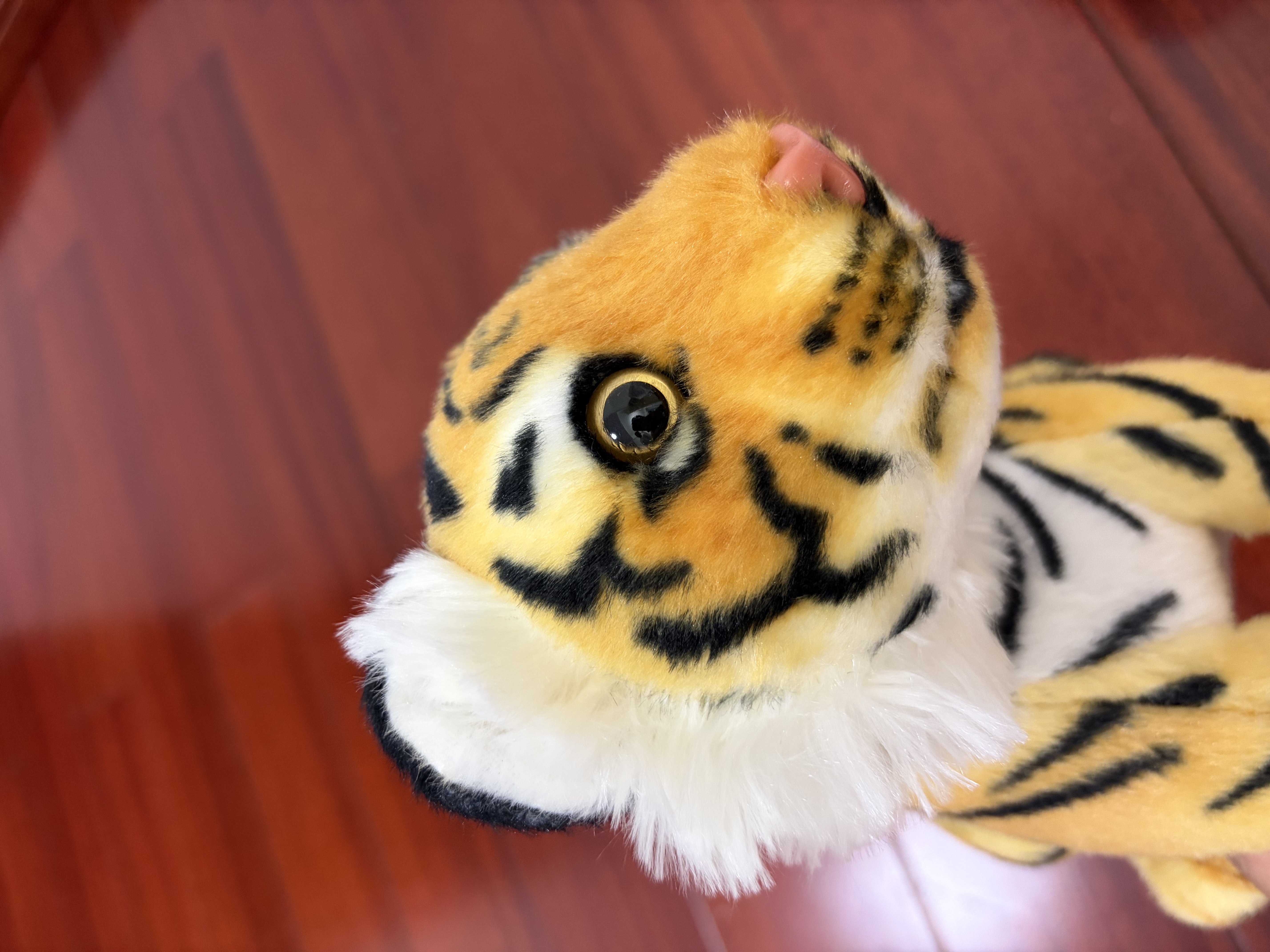 萌迪猫 仿真小老虎公仔玩偶布娃娃虎毛绒玩具可爱生肖虎儿童男生日礼物 坐姿老虎黄色 23厘米 实拍图