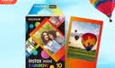 INSTAX富士instax立拍立得 mini相纸 彩虹单包10张+磁吸二合一相框 实拍图