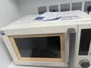 美的（Midea）空气炸微波炉烤箱一体机复古奶油风高颜值无油低脂大功率APP智能AI变频不锈钢内胆25L（PC23F5W） 实拍图