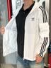 adidas通勤百搭经典休闲运动连帽夹克外套男女春夏阿迪达斯三叶草 亮白   XL 实拍图