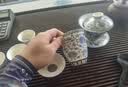 不拙羊脂玉瓷茶具整套高档悬停盖碗中秋节礼物描金青花缠枝莲盖碗10入 实拍图