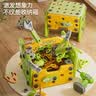 奥智嘉儿童玩具男孩拧螺丝3-6岁电钻维工具箱大颗粒益智拼装生日礼物 实拍图