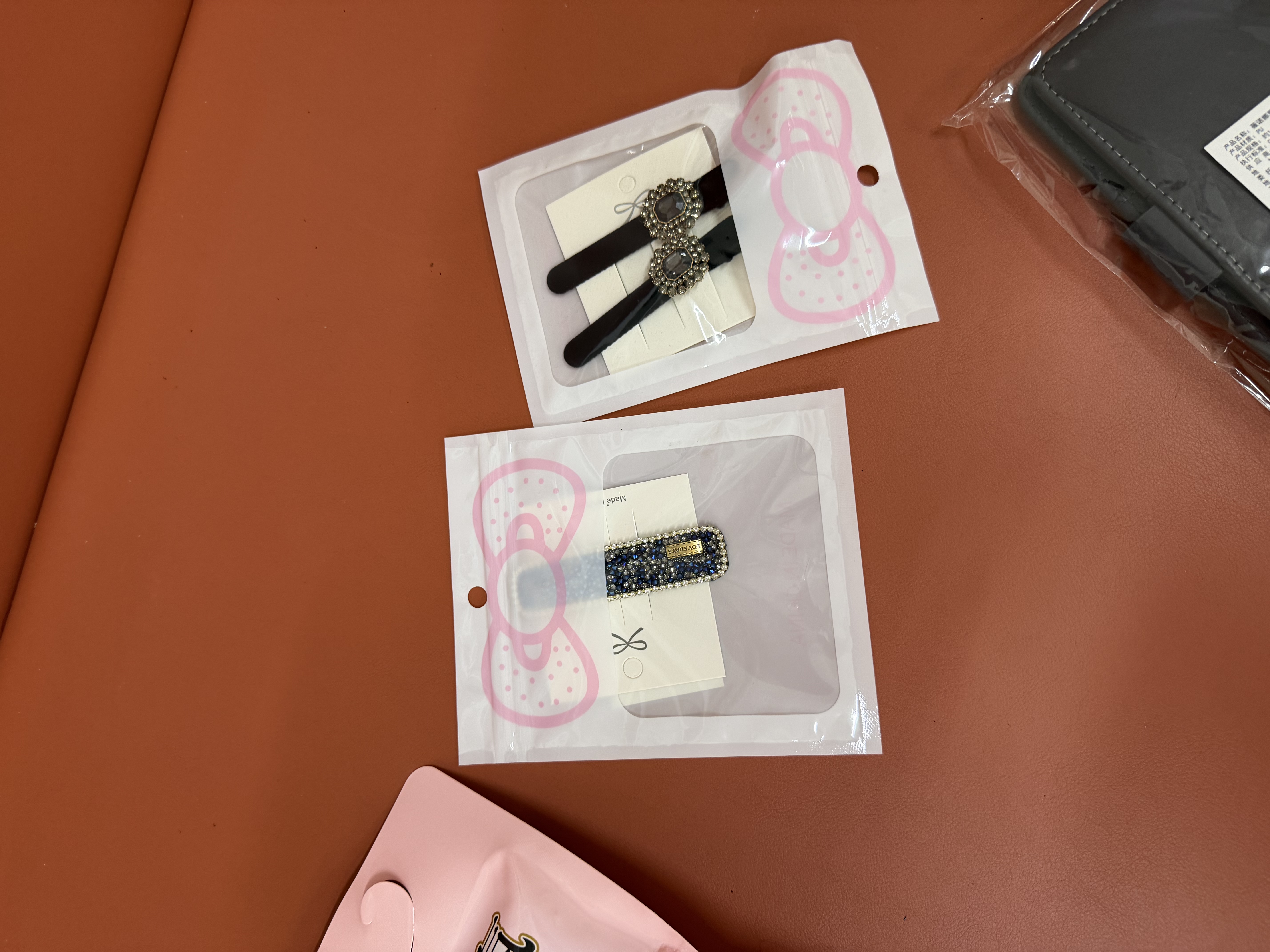 东义严选发夹女刘海前额侧边夹轻奢水钻高端一字夹子头饰鸭嘴夹子中秋礼物 实拍图