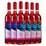 长城玫瑰红甜红葡萄酒 750ml*6瓶整箱装红酒热门商品 实拍图