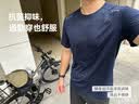 京东京造【超轻速干】运动t恤夏季户外跑步健身短袖男士t恤 黑色2.0 XL 实拍图