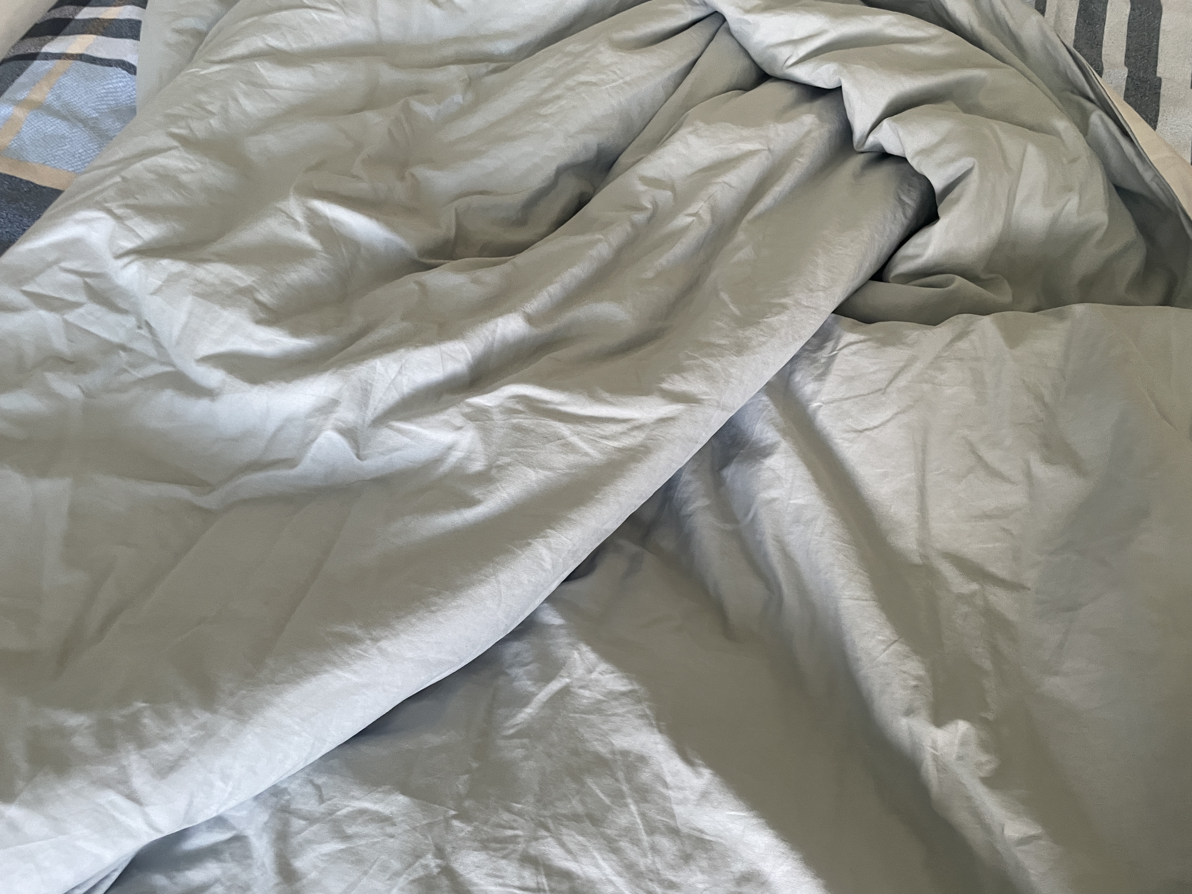 京东京造100%纯棉四件套全棉床单被套抑菌套件床上用品200*230cm1.5/1.8米床 晴空蓝 实拍图