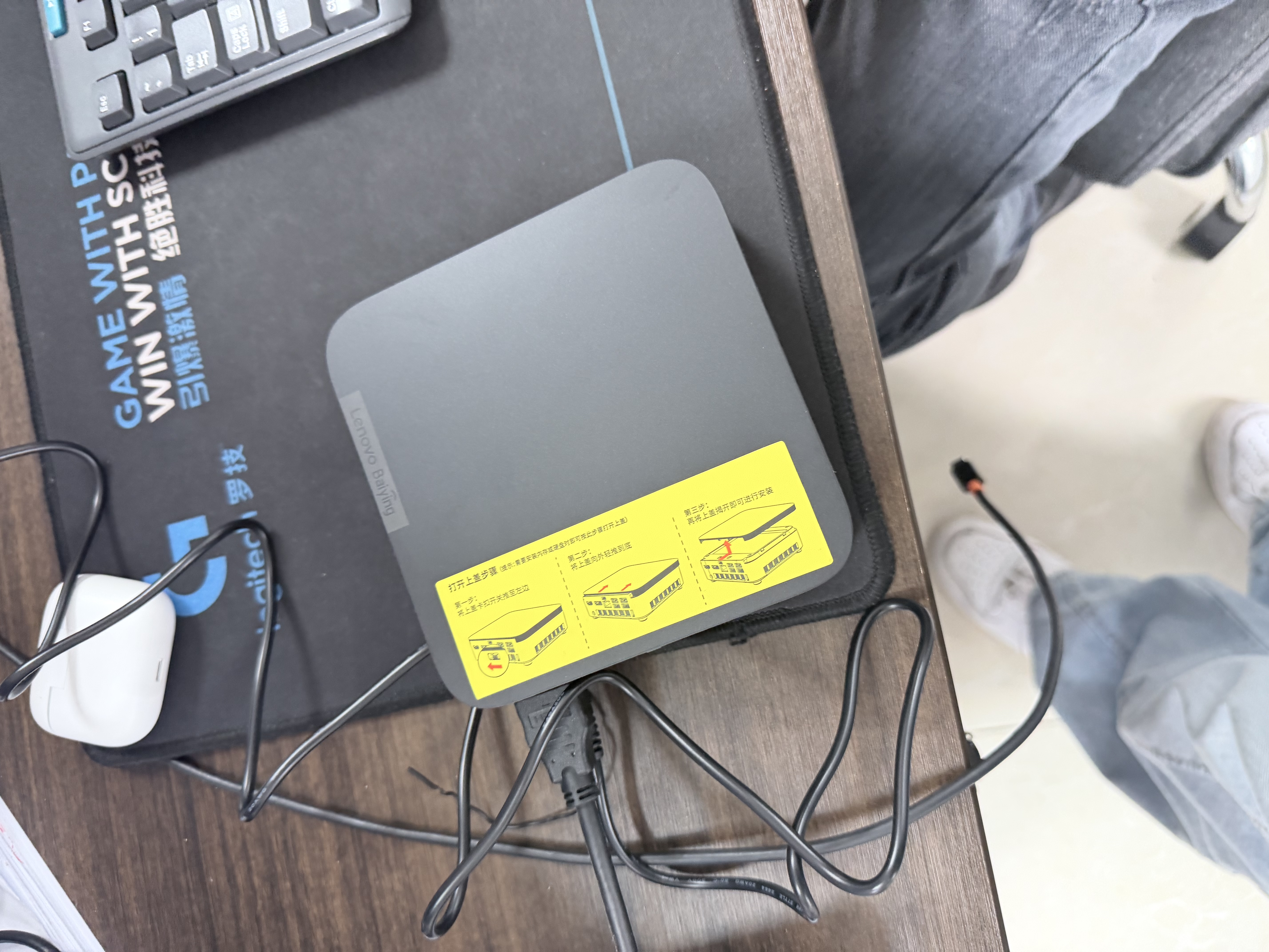 联想百应AI主机 商用办公迷你mini主机台式电脑台式机(AMD R5 7430U 16G 512G SSD 百应Claw)国家补贴 实拍图
