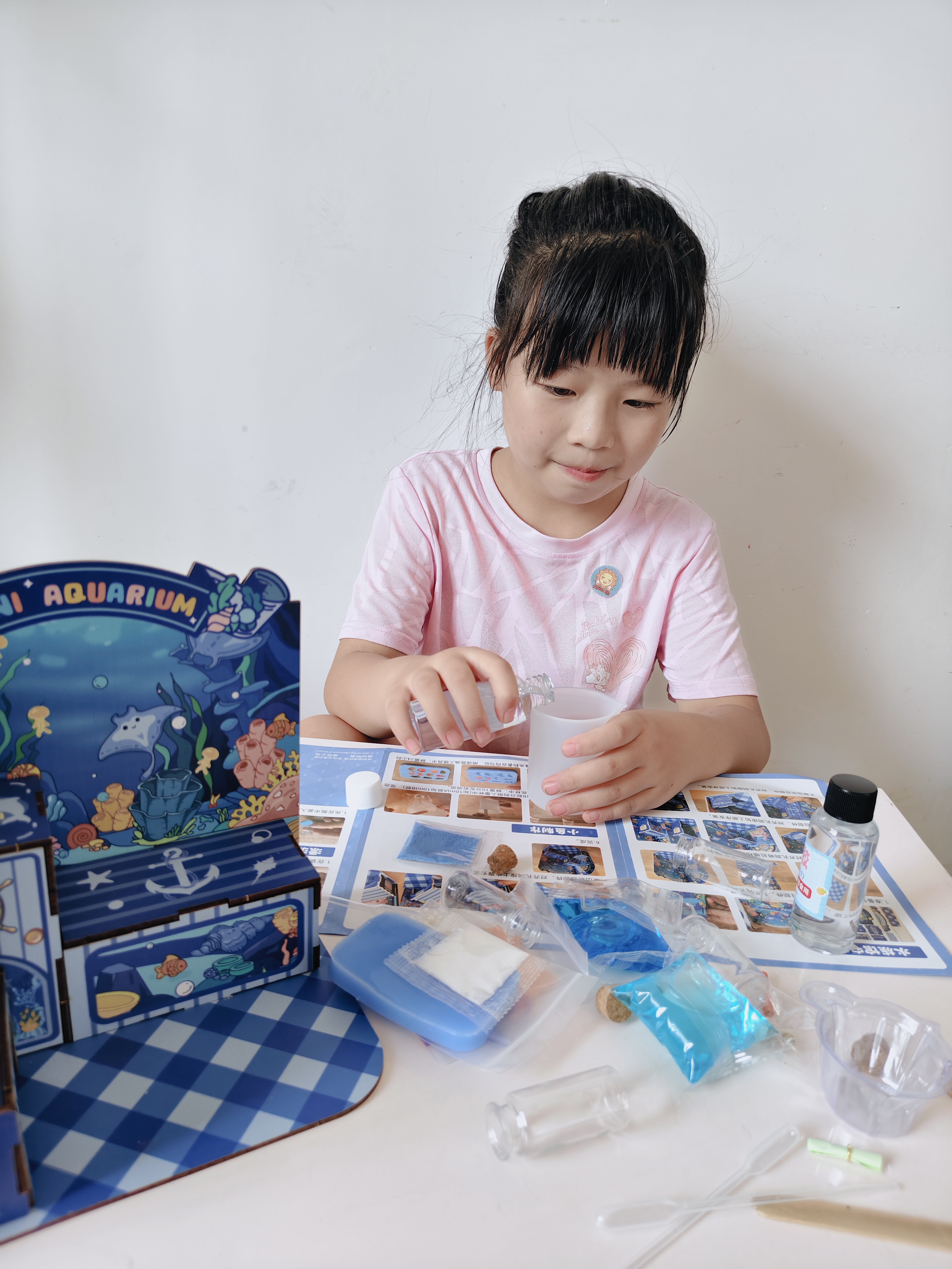 尚美贝贝儿童手工玩具迷你diy水族馆微缩滴胶创意摆件玩具男女孩生日礼物 实拍图
