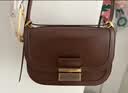 CHARLES&KEITH复古锁扣豆腐包单肩斜挎包包女包生日礼物送女友CK2-80781400 DARK BROWN深棕色CK2-80782444 S/M 实拍图