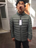 京东京造【air+零压羽绒】轻薄羽绒服男外套冬立领白鸭绒 橄榄绿S 实拍图