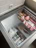 容声100L单温冰柜小型家用-35℃冷冻冷藏柜减霜80%冷柜新一级能效卧式冰箱BD/BC-100D10HMLBDH 实拍图