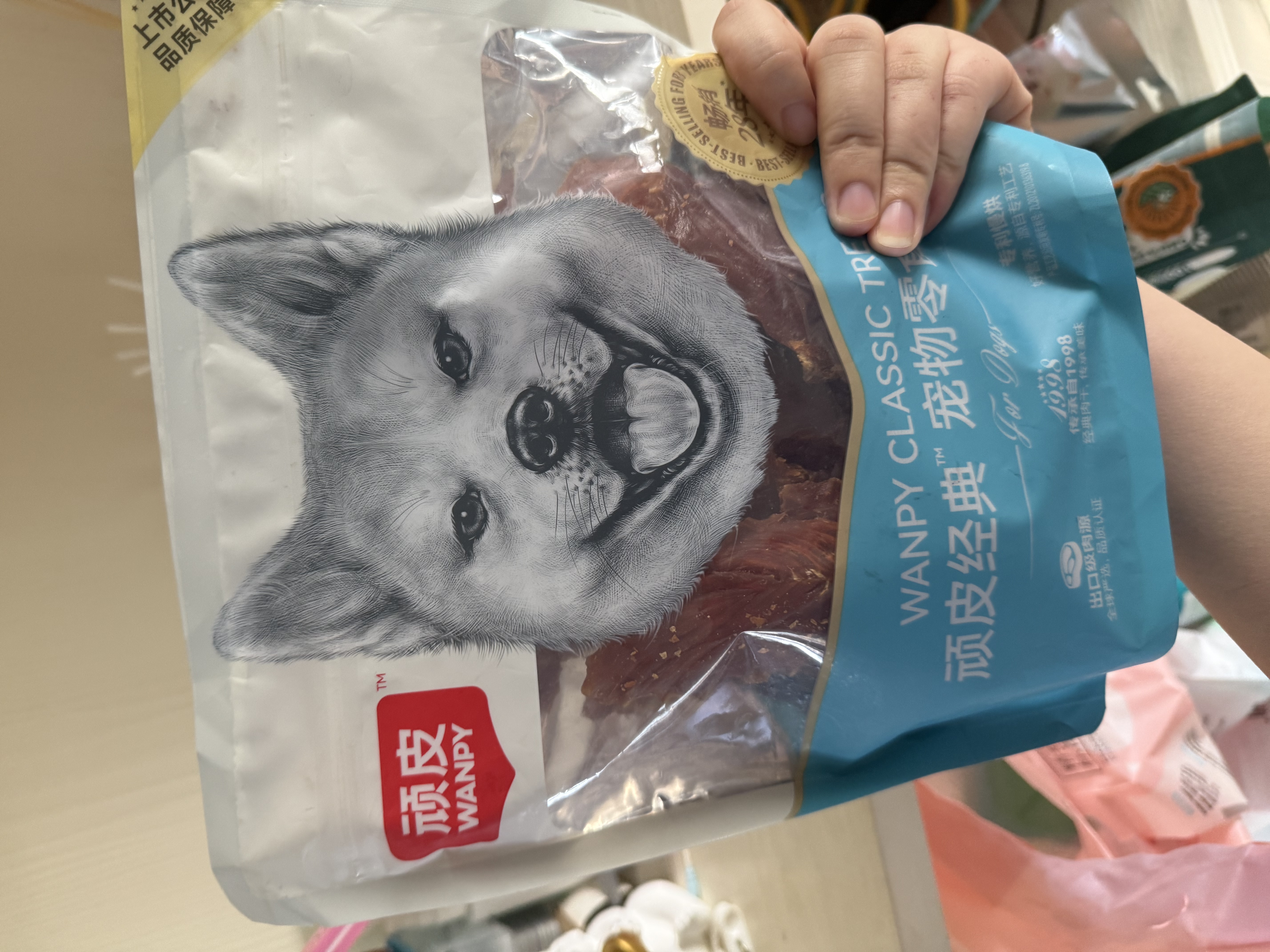 顽皮鸡肉条360g 成幼犬宠物狗狗零食磨牙棒洁齿高蛋白鸡肉干 实拍图