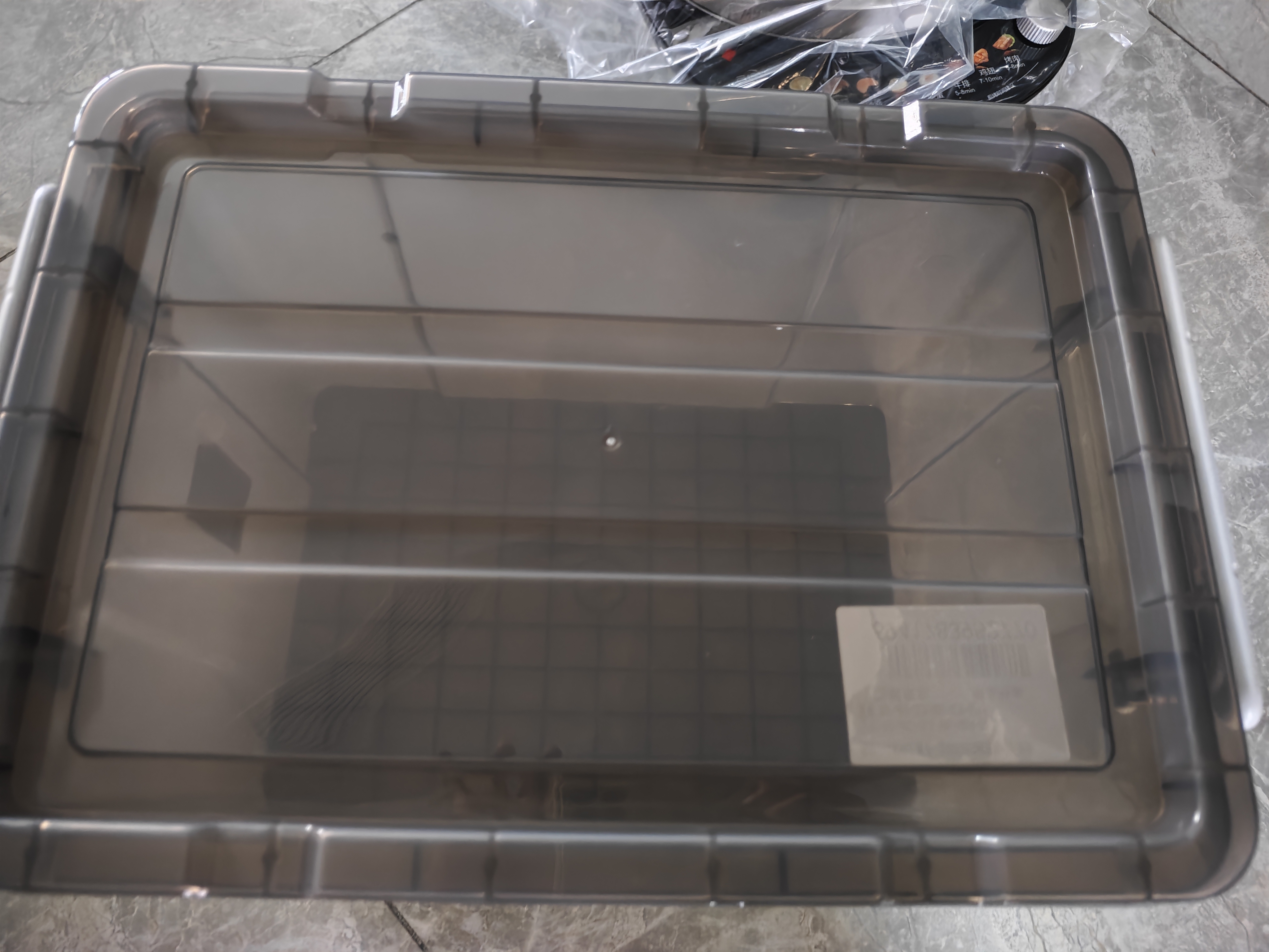 佳帮手塑料收纳箱 透明加厚储物箱衣物玩具车载整理箱 大号20L1只装  实拍图