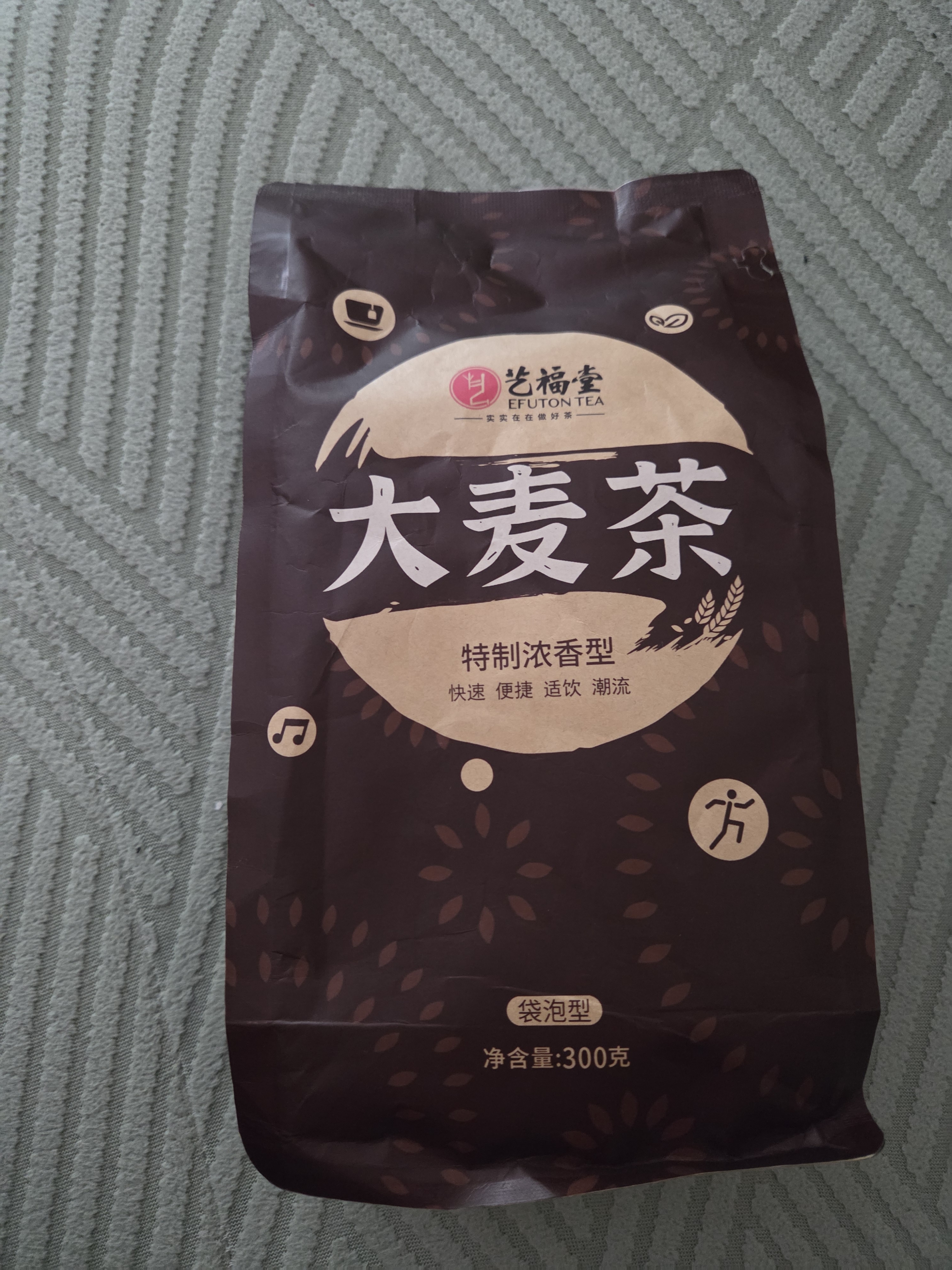 艺福堂 茶叶 花草茶 袋泡大麦茶糙米300g 养生男女冷泡茶 实拍图