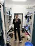 罗蒙高端免烫抗皱西服套装男士商务休闲婚礼正装西服外套上衣服男装 黑色(西服+西裤+衬衫+大礼包) XL 实拍图