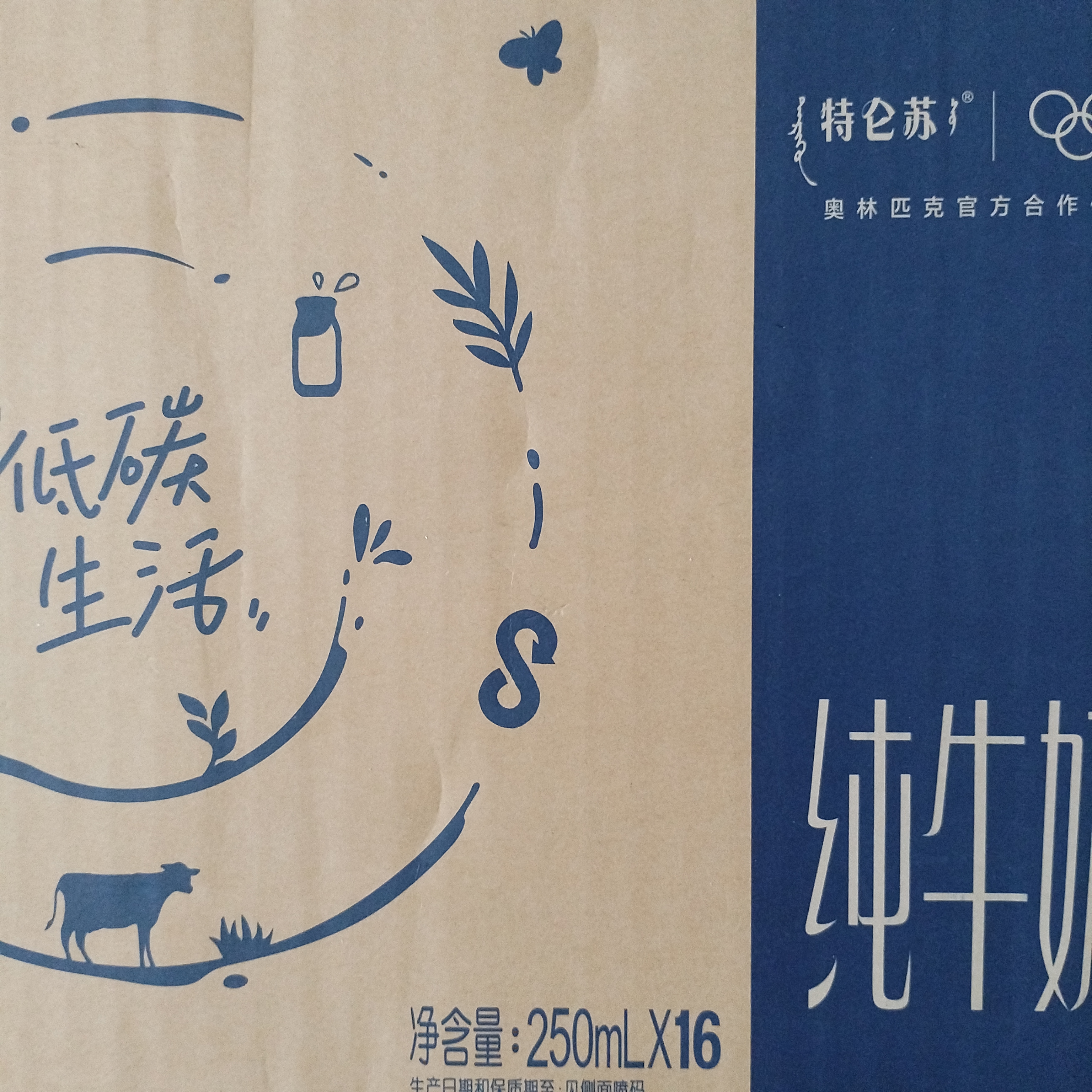 蒙牛特仑苏纯牛奶全脂灭菌乳利乐钻250ml*16盒*2箱 送礼优选 实拍图