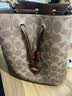 蔻驰（COACH）【品牌直供】女士ROWAN中号斜挎水桶包棕黄拼棕色CBH07礼物次日达 实拍图