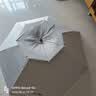 渔之源钓鱼伞帽头戴式雨伞帽防晒斗笠折叠头顶伞遮阳防雨帽伞渔具用品 【双骨彩胶 橡胶圈】双层特大号 咖色 实拍图