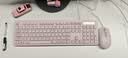 联想（Lenovo）有线键鼠套装KM220/TL21 巧克力按键有线键盘鼠标USB商务电脑办公键盘笔记本台式机一体机键盘粉色 实拍图