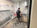 九牧（JOMOO）不锈钢魔法师压纹飞雨水槽大单槽滤渣洗菜盆75*48抽拉龙头06588 实拍图