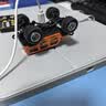 TRASPED新品1:64大脚怪悍马越野遥控车调速灯光避震手机操控HG4-221橙色 实拍图