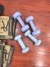 Keep哑铃女男健身家用彩色浸塑环保手铃亚铃全身塑形水蓝2kg*2 实拍图